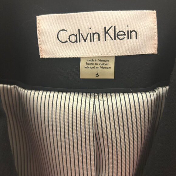 Calvin Klein Dark Navy Suit Jacket Blazer Size 6 Women new with tags - Picture 6 of 12